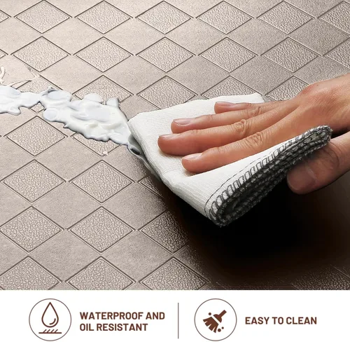 Miniatura 5 de HappyTrends Alfombras antifatiga para cocina, 4/5 pulgadas de grosor, antideslizantes, impermeables, ergonómicas, cómodas para cocina, suelo, hogar