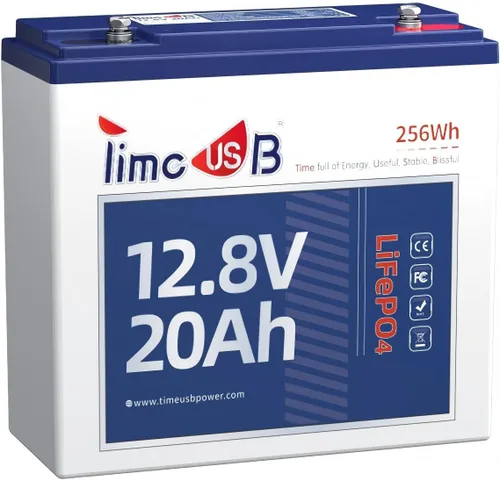 Miniatura 12 de Timeusb Batería LiFePO4 de 12 V 100 Ah, batería de litio Group31 integrada 100 A BMS, 15000+ baterías de fosfato de hierro y litio de ciclos