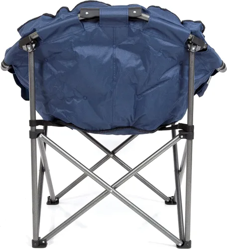 Miniatura 6 de MacSports C932S-130, Silla de Club al Aire Libre con Cojín Acolchado Azul, Plegable para Patio y Lounge