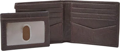 Miniatura 3 de Fossil Men's Leather Bifold Sliding 2-in-1 with Removable Card Case Wallet
