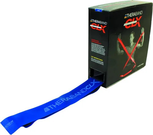 Miniatura 10 de THERABAND CLX Resistance Band with Loops, Fitness Band for Home Exercise and Full Body Workouts, Portable Gym Equipment Plata - Super Heavy