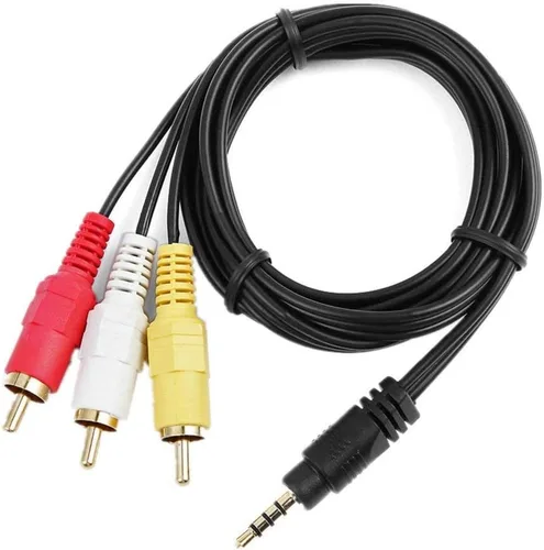 Miniatura 3 de MaxLLTo Cable de 0.138 in a 3 RCA AV A/V Audio Video TV Cable para Sony Handycam DV Videocámara VMC-20 FR