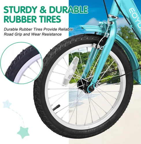Miniatura 2 de LILYPELLE Triciclo triciclo de 16 pulgadas para principiantes y bicicletas de 3 ruedas de una sola velocidad, bicicletas de tres ruedas con cesta