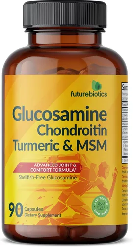 Miniatura 5 de Futurebiotics Glucosamina, condroitina, cúrcuma y MSM fórmula avanzada para articulaciones, apoya articulaciones saludables y movilidad, sin OMG, 90