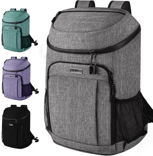 Miniatura 15 de BAGLHER Mochila Nevera Térmica Ligera Aislada - 30 Latas, A Prueba de Fugas para Almuerzo, Picnic, Senderismo, Viajes de Campamento Verde-Titán