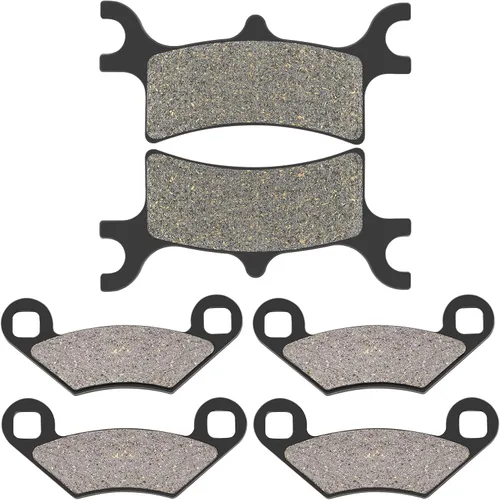 AHL Pastillas de freno delanteras y traseras para Polaris 500 Sportsman HO/EFI 2003-2008 500 Sportsman X2 2006-2008 500 Scrambler 4x4 2005-2012 600