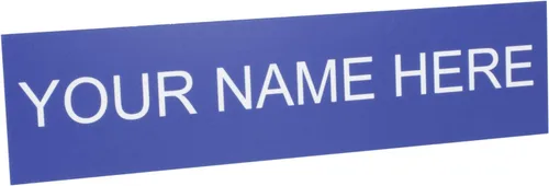 Miniatura 8 de ExcelMark Placa de nombre personalizada para puerta, oficina, pared, personalizada con tu texto, 2 x 8 pulgadas (1 línea, negro)