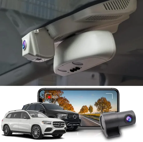 Miniatura 8 de Fitcamx Dual 2160P+1080P Dash Cam se adapta para Mercedes-Benz GLE GLS 2016-2019 (Modelo A) W166 X166, aspecto de fábrica OEM, video HD de 2 vías