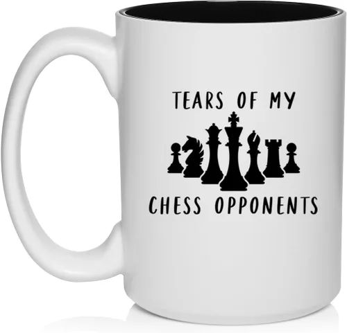 Miniatura 12 de Daylor Taza de café de cerámica con diseño de los oponentes de las lágrimas de mi ajedrez, regalo para ella, él, amigo, compañero de trabajo