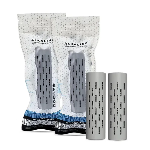 Miniatura 11 de GOFILTR Infusor de agua alcalina de magnesio jumbo - pH 9.5 + Electrolitos para cualquier botella/jarra grande de agua, 300 galones / 3 meses