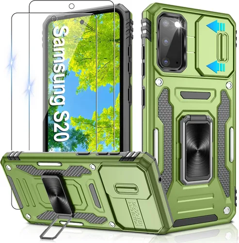 Miniatura 261 de Gritup para Samsung Galaxy S22 Funda con protectores de pantalla HD de 2 paquetes y cubierta deslizante para la cámara, protección contra caídas
