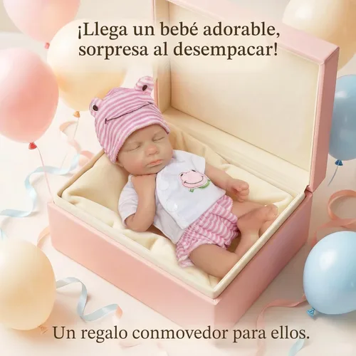 Miniatura 6 de OtardDolls Muñecas Reborn de 33cm de Silicona para Niñas, Muñecas de Cuerpo Completo, Realistas, Hechas a Mano, Pintadas, Muñecas Reborn de Silicona