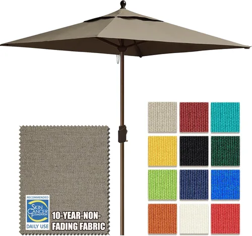 Miniatura 88 de EliteShade USA Sombrilla de Mercado de 9 Pies con Garantía de 10 Años Sin Decoloración, Sombrilla de Patio, Sombrilla de Mesa para Exteriores