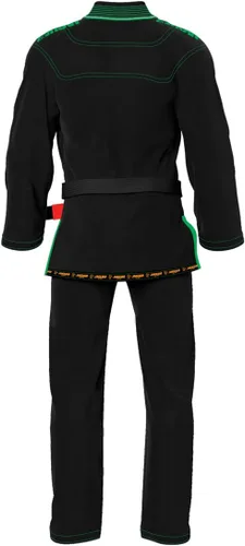 Miniatura 3 de JAGUAR PRO GEAR Classic Series Jiu Jitsu brasileño, unisex para niños y adultos, kimono Gi uniforme ligero con cinturón blanco