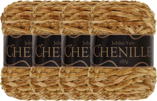 Miniatura 26 de JubileeYarn - Hilo de chenilla (3.53 oz/poliéster peinado, circonita), 1 pastel