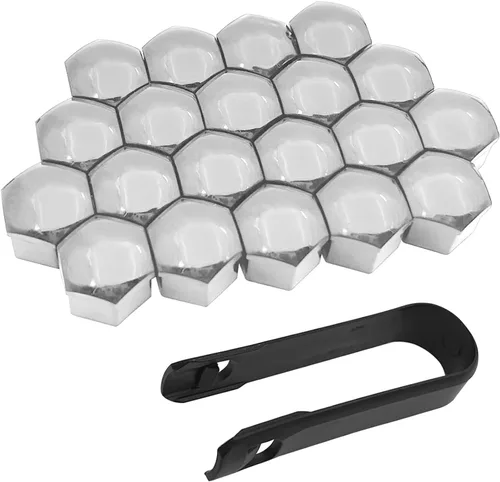 Miniatura 8 de 20 PIEZAS Tapa para Tuerca de Llanta, Tuerca Hexagonal de 17 mm para Tornillos de Neumáticos a Prueba de Óxido y Polvo, Carcasa Plástica Decorativa