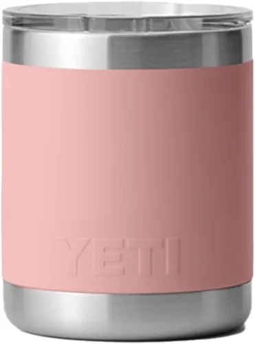 Miniatura 5 de Yeti Rambler Vaso corto de 10 onzas con aislamiento térmico al vacío, de acero inoxidable, con tapa MagSlider Rosa arenisca.