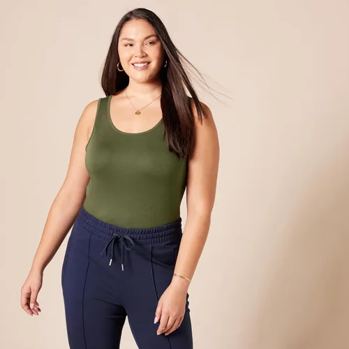 Miniatura 7 de Tienda Essentials - Camiseta ajustada sin mangas para mujer, paquete de 2