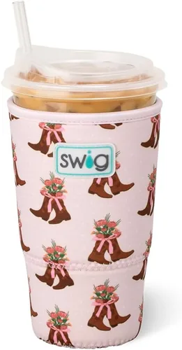 Miniatura 22 de Funda Swig Life para taza de café helado pequeña, funda estándar de 22oz para taza de café helado con asa, funda aislante de neopreno para mantener