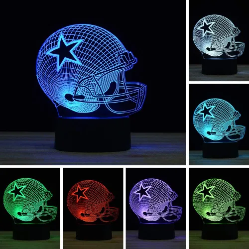 Luz nocturna LED de ilusión 3D, 7 colores de cambio gradual con interruptor táctil, lámpara de mesa USB para regalos de vacaciones o decoración del