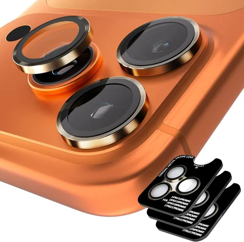 Miniatura 32 de Orzero Protector de lente de cámara compatible con Samsung Galaxy S25, bandeja de instalación de un solo paso, cubierta de vidrio con anillo