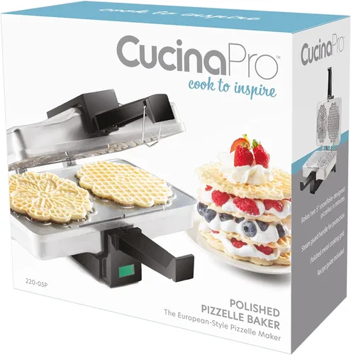 Miniatura 6 de Máquina para hacer pizzellas de CucinaPro, Plateado
