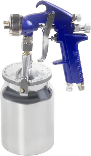 Miniatura 5 de HVLP - Pistola pulverizadora de sifón de pintura de aire, boquilla de 0.071 in, capacidad de 1000 cc para pintura profesional de automóviles