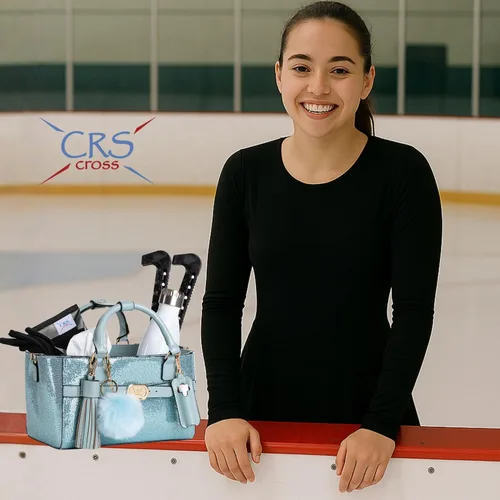 Miniatura 103 de CRS Cross Rink Side Tote. Ice Skating Accessory Bag-Figure Skating, Roller, Inline Skaters, Dance, Cheer.Organizes Guards Water Bottle Phone