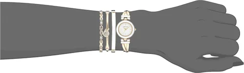 Miniatura 4 de Anne Klein Womens Bangle Watch and Premium Crystal Accented Bracelet Set