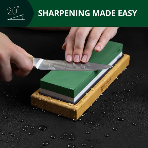 Miniatura 3 de Piedra de afilado universal para cuchillos con doble grano 1000/6000 para juego de cuchillos de cocina, cuchillo de chef y más - Kit de afilado