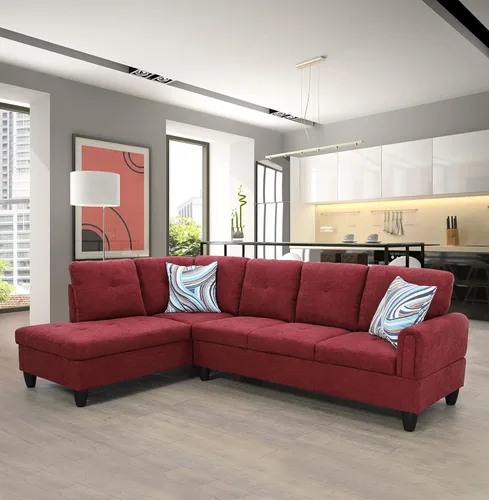 Miniatura 8 de Star Home Living Sofá seccional Sherbe 97'' 2 piezas en forma de L