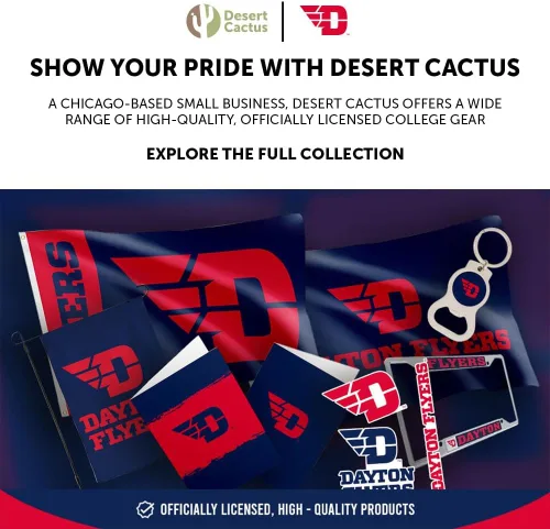 Miniatura 6 de Desert Cactus University of Dayton Baseball Hat Flyers UD Brimmed Embroidered Hats Cap Adjustable Cloth Strap Adult