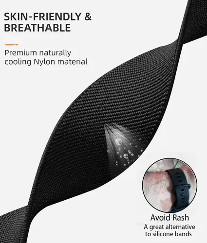 Miniatura 3 de Adorve Compatible con Correas Fitbit Versa 3/Correa Fitbit Versa 4/Correas Fitbit Sense para Hombres Mujeres, Correa de Nylon Elástica Ajustable
