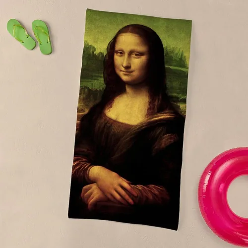 Miniatura 3 de CafePress Mona Lisa - Toalla de algodón absorbente de 30 x 60 pulgadas, suave para playa y piscina
