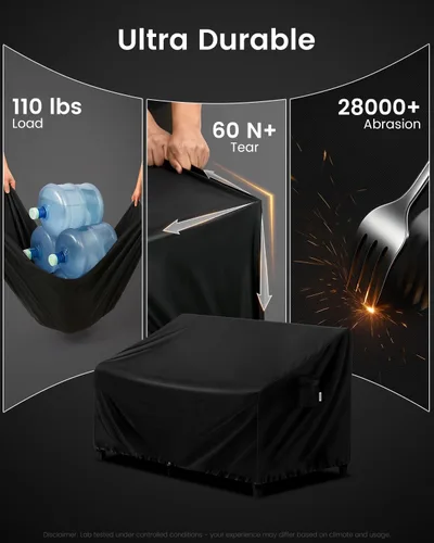Miniatura 3 de FORSPARK Funda para sofá de patio, impermeable, resistente a los rayos UV, protector de sofá para exteriores, 79 pulgadas de ancho x 38 pulgadas