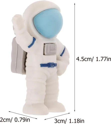 Miniatura 2 de NUOBESTY 24 piezas de borradores de astronauta con temática espacial para premios de aula, suministros escolares para niños