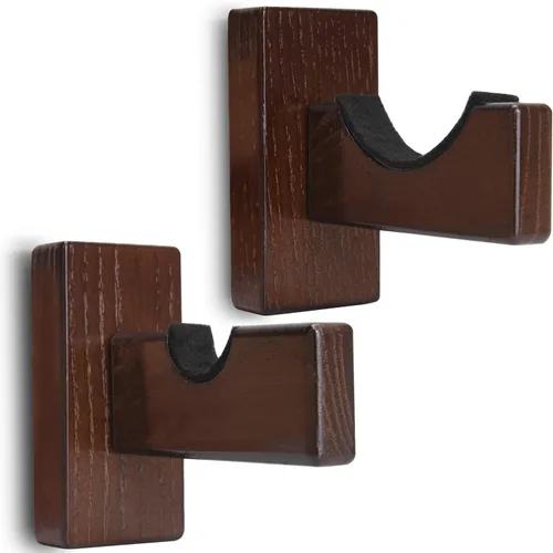 Miniatura 14 de TOBWOLF 2 vitrinas para bates de béisbol, soporte para colgar bates de béisbol, soporte horizontal para bates de béisbol de montaje en pared