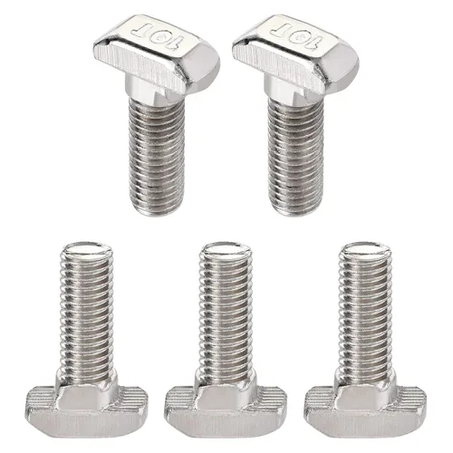 Miniatura 18 de DTGN Tornillo deslizante M5x12mm (DXL) con ranura en T – 8 unidades – Bueno para la industria de la construcción – Tornillos en forma de T de acero