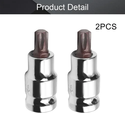 Miniatura 8 de Utoolmart 1/2-Inch Drive x T50 Torx Bit Socket S2 Acero 55mm/2.17" Longitud Auto Reparación Herramienta Listo Impacto 2 Pcs