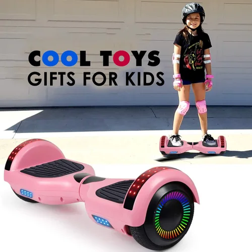 Miniatura 6 de LIEAGLE Hoverboard - Patineta autoequilibrante de 16.5 cm, 6.5 pulgadas, con ruedas Bluetooth, luces LED, para niños y adultos A03-Rosa
