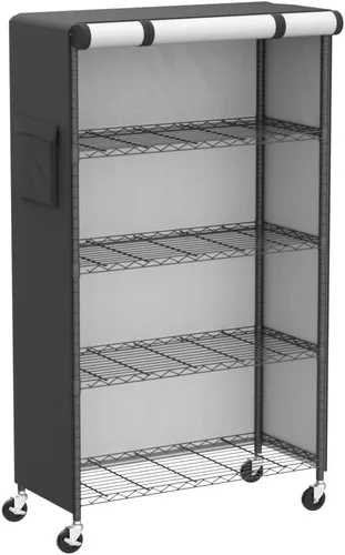 Miniatura 5 de Cubierta de Estante de Almacenamiento, Para Exteriores Resistente 600D 48''An x 18''Pr x 72''Al Cubiertas de Estante Antipolvo Impermeables