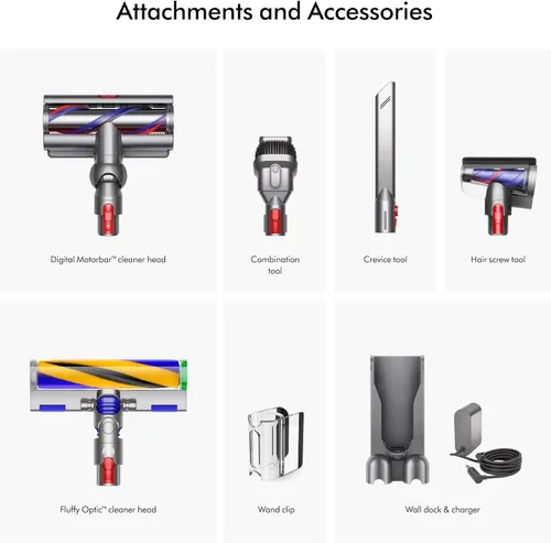 Miniatura 17 de Aspiradora inalámbrica Dyson V15 Detect Complete + Dok, amarillo