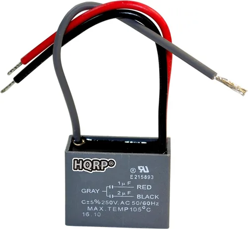 HQRP Condensador de ventilador de techo CBB61 1uf+2uf de 3 cables listado UL