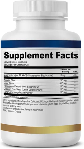 Miniatura 4 de True Healing Naturals - Fiber-Solve - Suplemento Prebiótico - 2.000 mg de Prebiótico - 120 Cápsulas
