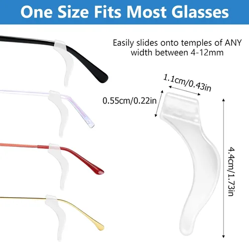 Miniatura 2 de 40 pares antideslizantes de silicona para gafas deportivas