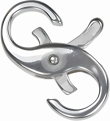 Miniatura 2 de uGems Doble apertura de plata esterlina Infinity Figura ocho langosta cierre 0.591 in x 0.394 in, plata 925, tamaño mediano para pulseras