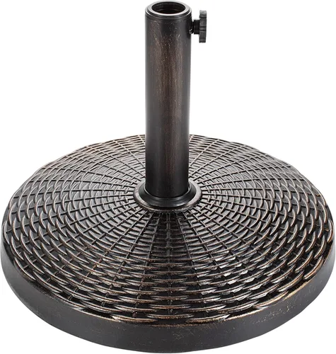 Miniatura 11 de FLAME&SHADE Base redonda de 20 libras para sombrilla de mesa de mercado de patio, para exteriores, bronce
