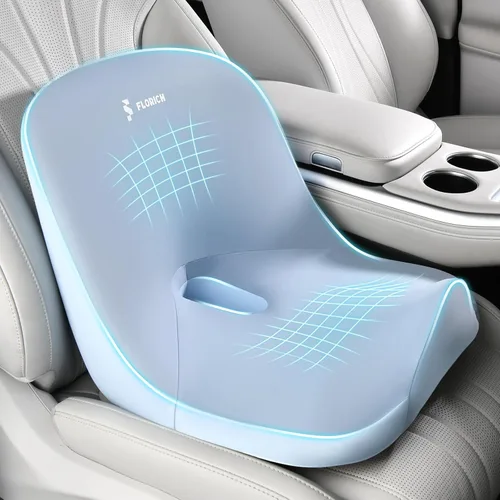 Miniatura 15 de FLORICH - Cojín para Silla de Oficina, Cojín de Espuma Viscoelástica Ergonómico para Silla de Oficina para Alivio de Ciática, Cojín Suave y Memory