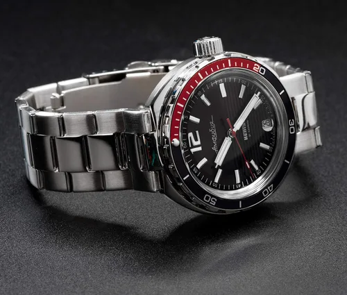 Miniatura 2 de Vostok Amphibian Neptune ruso Mens mecánico automático reloj de pulsera