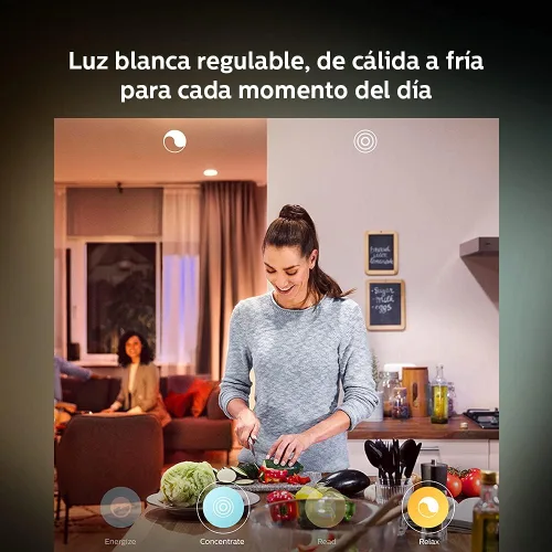Miniatura 6 de Philips Hue White Ambiance BR30 - Paquete de 2 luces LED inteligentes regulables equivalentes a 60 W